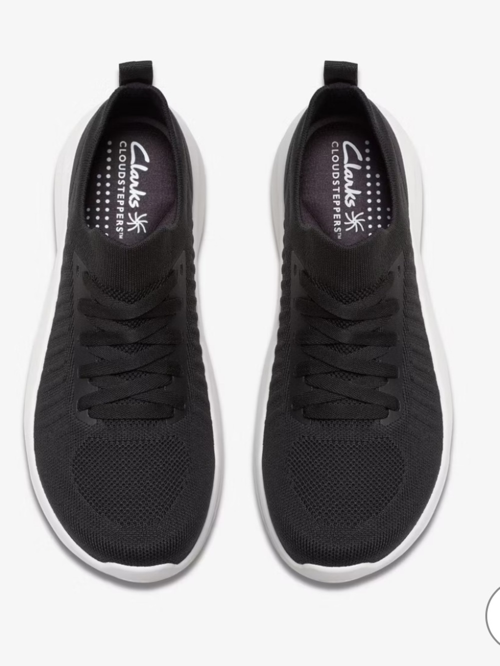 Clarks Solevana Black Sneaker size 8